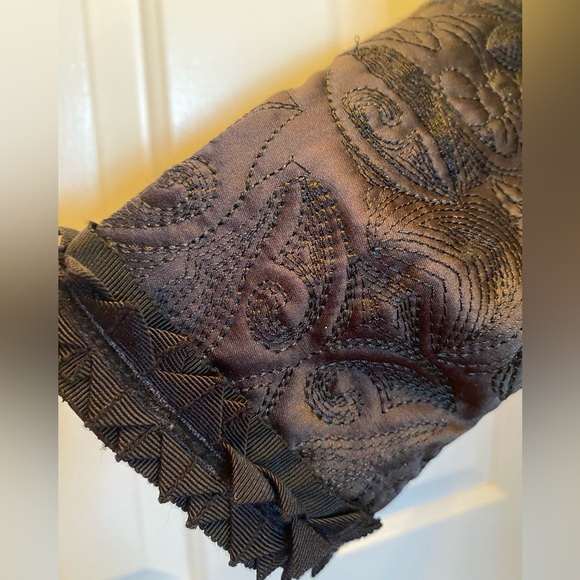 Black quilted & embroidered jacket 8 - Picture 6 of 8